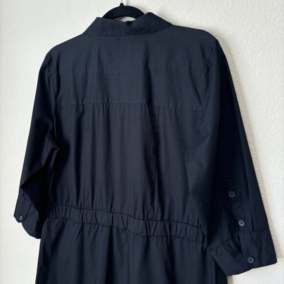 Universal Standard x Danielle Brooks The Danielle Button Pleated Shirt Dress - Picture 11 of 15